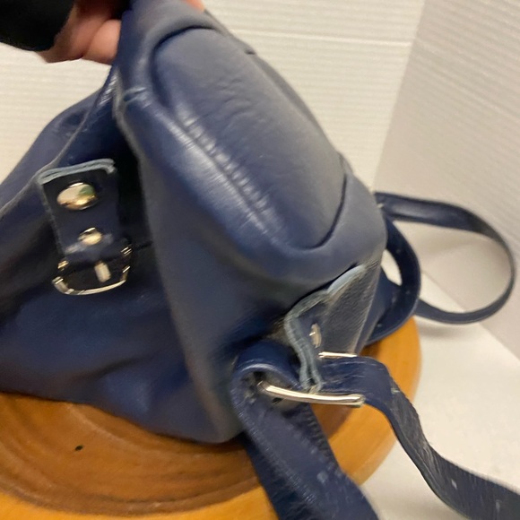 Kokosina Navy Blue Soft Leather Backpack Ruck Sack main image 4